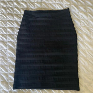 Yigal Azrouel black bondage skirt